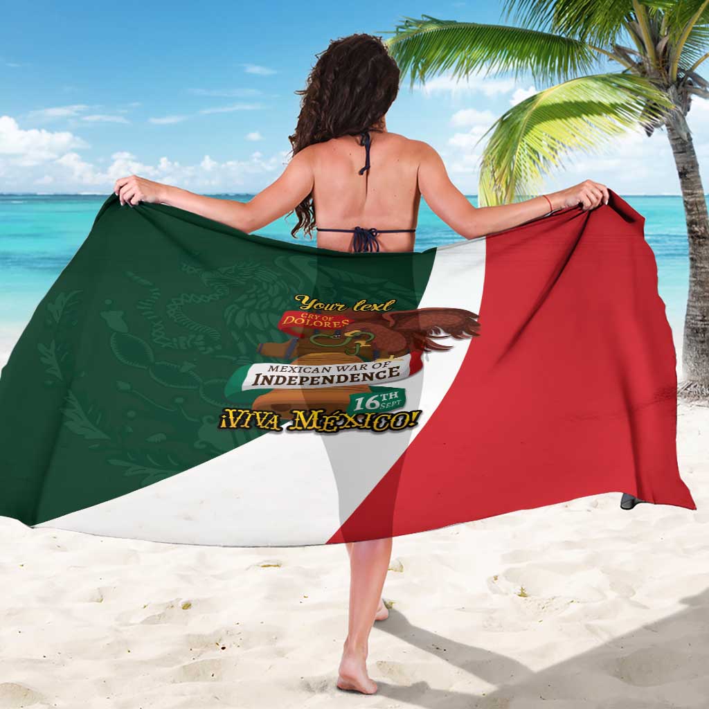 iViva Mexico Hidalgos Bell Personalized Sarong Mexican Independence Day Fiesta - Wonder Print Shop