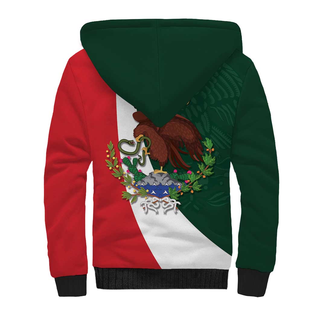 iViva Mexico Hidalgos Bell Personalized Sherpa Hoodie Mexican Independence Day Fiesta - Wonder Print Shop