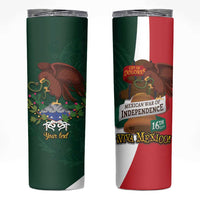 iViva Mexico Hidalgos Bell Personalized Skinny Tumbler Mexican Independence Day Fiesta - Wonder Print Shop