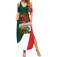 iViva Mexico Hidalgos Bell Personalized Summer Maxi Dress Mexican Independence Day Fiesta - Wonder Print Shop