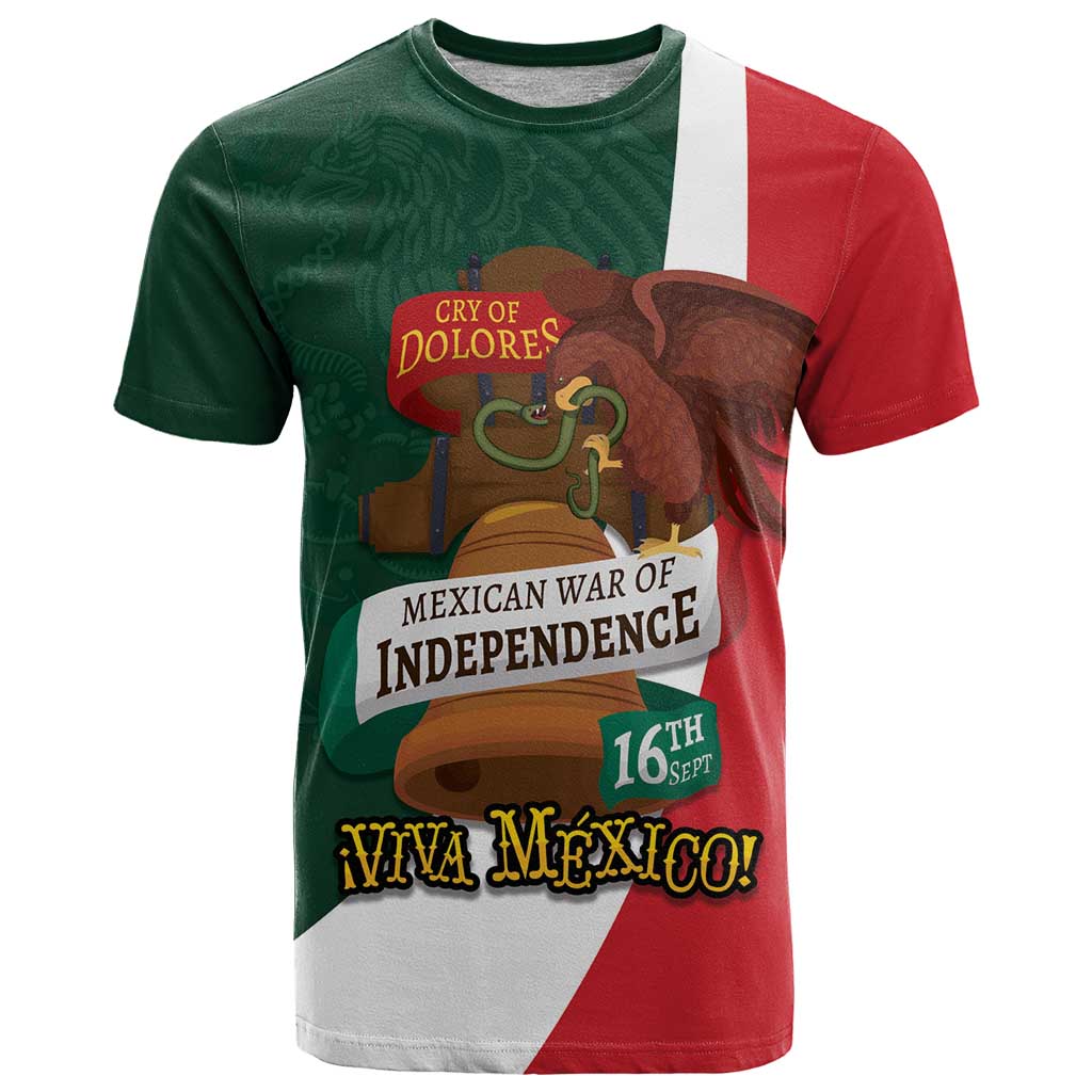 iViva Mexico Hidalgos Bell Personalized T Shirt Mexican Independence Day Fiesta - Wonder Print Shop