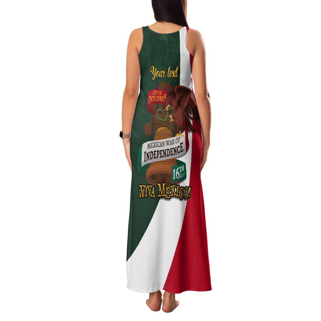 iViva Mexico Hidalgos Bell Personalized Tank Maxi Dress Mexican Independence Day Fiesta - Wonder Print Shop