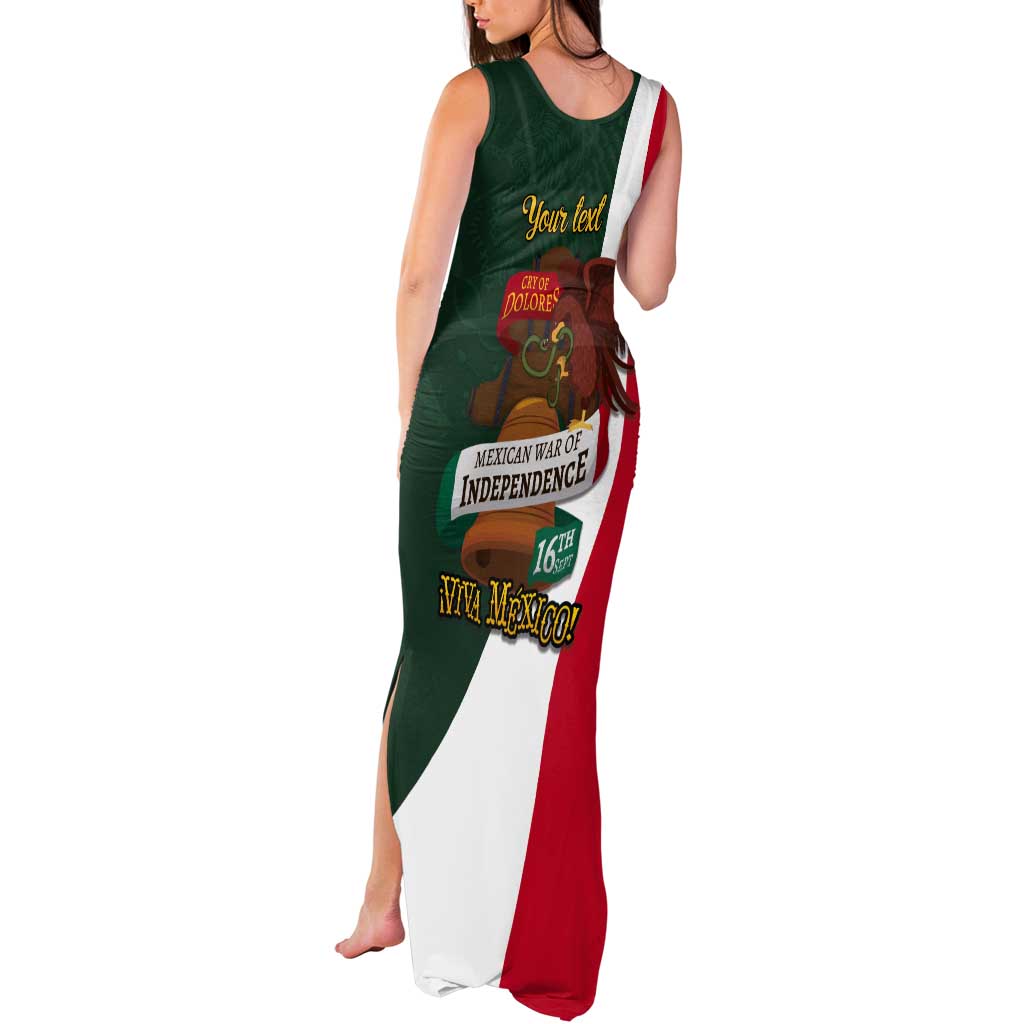 iViva Mexico Hidalgos Bell Personalized Tank Maxi Dress Mexican Independence Day Fiesta - Wonder Print Shop