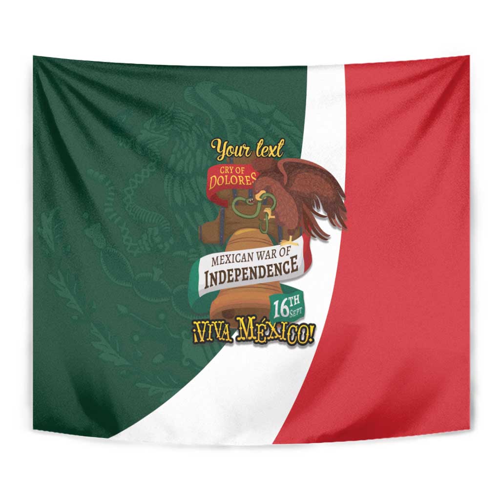 iViva Mexico Hidalgos Bell Personalized Tapestry Mexican Independence Day Fiesta - Wonder Print Shop