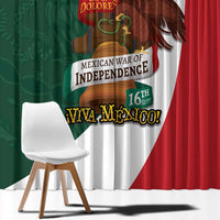 iViva Mexico Hidalgos Bell Personalized Window Curtain Mexican Independence Day Fiesta - Wonder Print Shop