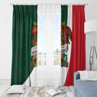 iViva Mexico Hidalgos Bell Personalized Window Curtain Mexican Independence Day Fiesta - Wonder Print Shop