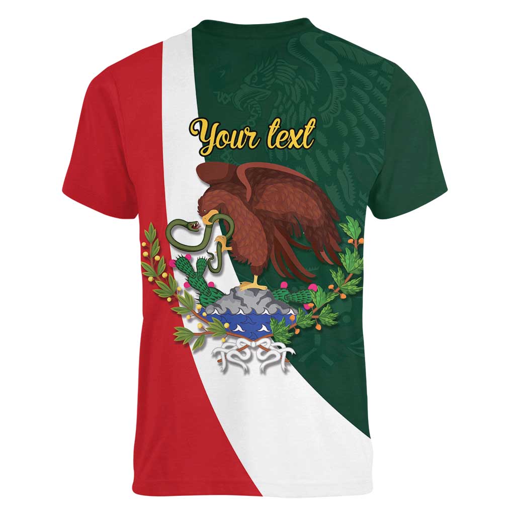 iViva Mexico Hidalgos Bell Personalized Women V-Neck T-Shirt Mexican Independence Day Fiesta - Wonder Print Shop