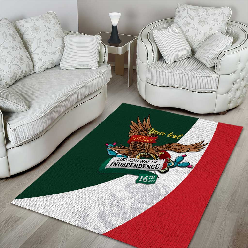 iViva Mexico Eagle Personalized Area Rug Mexican Independence Day Fiesta - Wonder Print Shop
