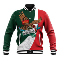 iViva Mexico Eagle Personalized Baseball Jacket Mexican Independence Day Fiesta - Wonder Print Shop