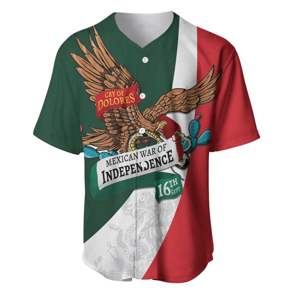 iViva Mexico Eagle Personalized Baseball Jersey Mexican Independence Day Fiesta - Wonder Print Shop