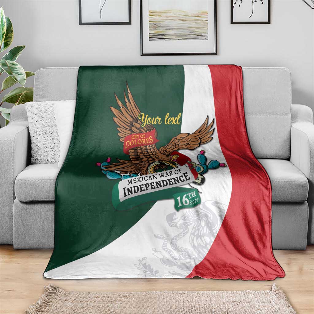 iViva Mexico Eagle Personalized Blanket Mexican Independence Day Fiesta - Wonder Print Shop