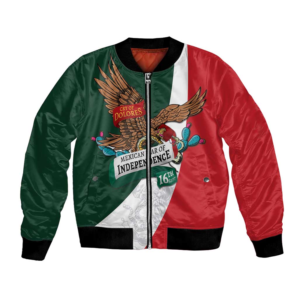 iViva Mexico Eagle Personalized Bomber Jacket Mexican Independence Day Fiesta - Wonder Print Shop