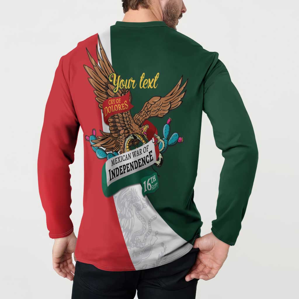 iViva Mexico Eagle Personalized Button Sweatshirt Mexican Independence Day Fiesta - Wonder Print Shop