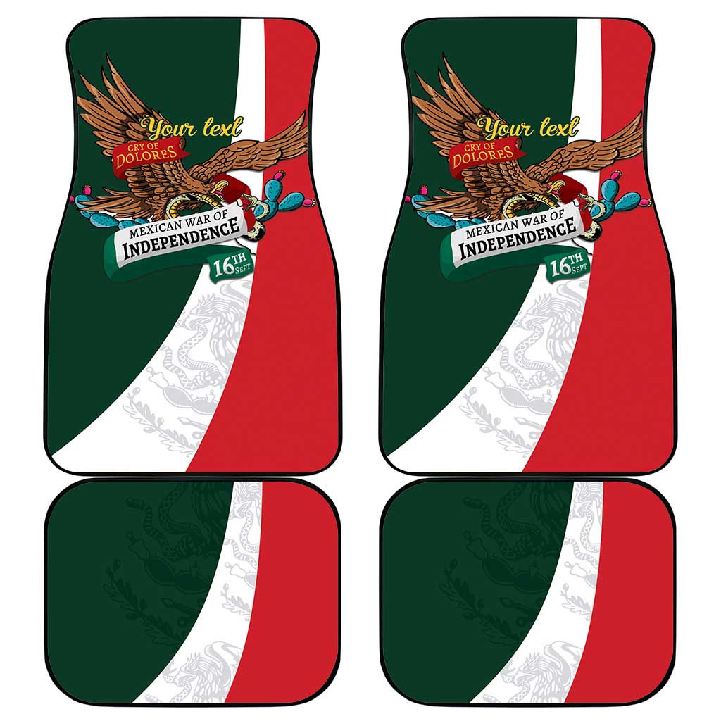 iViva Mexico Eagle Personalized Car Mats Mexican Independence Day Fiesta - Wonder Print Shop