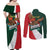 iViva Mexico Eagle Personalized Couples Matching Off Shoulder Maxi Dress and Long Sleeve Button Shirt Mexican Independence Day Fiesta - Wonder Print Shop