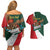 iViva Mexico Eagle Personalized Couples Matching Off Shoulder Short Dress and Hawaiian Shirt Mexican Independence Day Fiesta - Wonder Print Shop