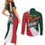 iViva Mexico Eagle Personalized Couples Matching Short Sleeve Bodycon Dress and Long Sleeve Button Shirt Mexican Independence Day Fiesta - Wonder Print Shop