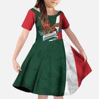 iViva Mexico Eagle Personalized Family Matching Off Shoulder Maxi Dress and Hawaiian Shirt Mexican Independence Day Fiesta - Wonder Print Shop