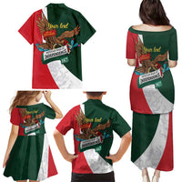 iViva Mexico Eagle Personalized Family Matching Puletasi and Hawaiian Shirt Mexican Independence Day Fiesta - Wonder Print Shop