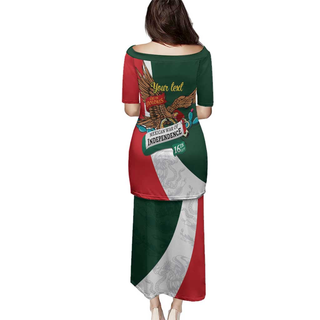 iViva Mexico Eagle Personalized Family Matching Puletasi and Hawaiian Shirt Mexican Independence Day Fiesta - Wonder Print Shop