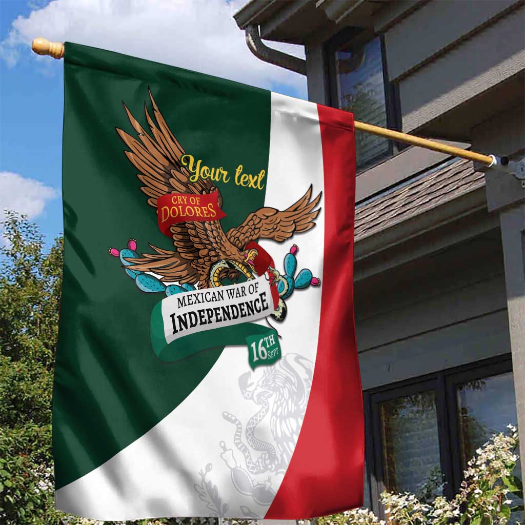 iViva Mexico Eagle Personalized Garden Flag Mexican Independence Day Fiesta - Wonder Print Shop