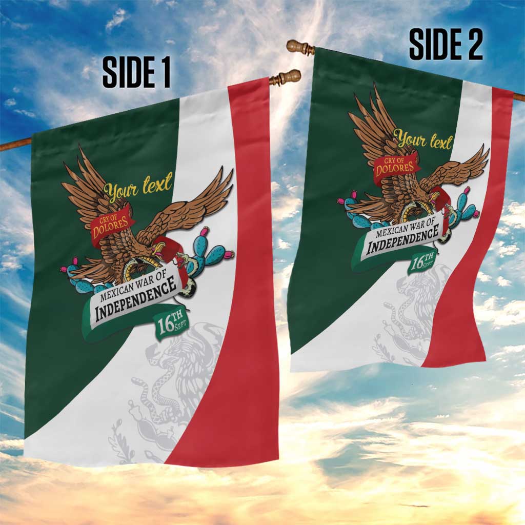 iViva Mexico Eagle Personalized Garden Flag Mexican Independence Day Fiesta - Wonder Print Shop
