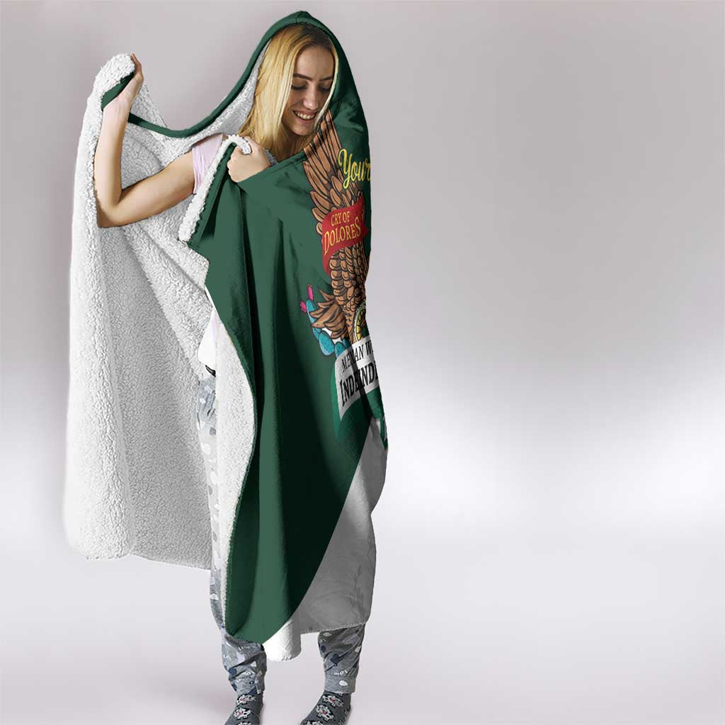 iViva Mexico Eagle Personalized Hooded Blanket Mexican Independence Day Fiesta - Wonder Print Shop