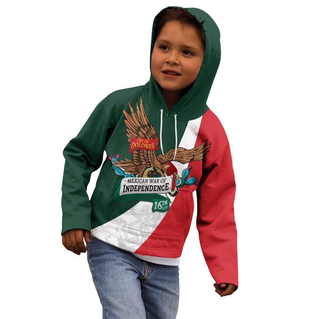 iViva Mexico Eagle Personalized Kid Hoodie Mexican Independence Day Fiesta - Wonder Print Shop