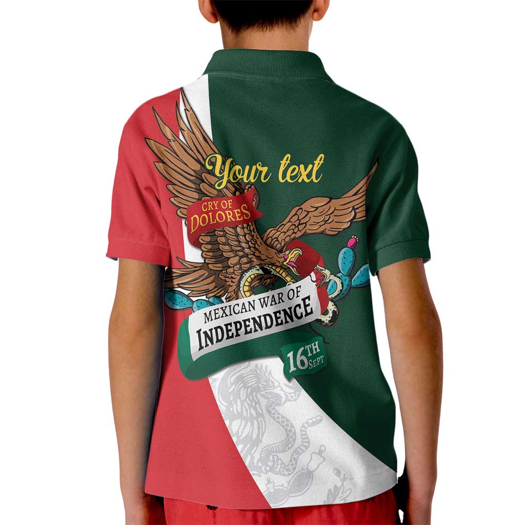 iViva Mexico Eagle Personalized Kid Polo Shirt Mexican Independence Day Fiesta - Wonder Print Shop