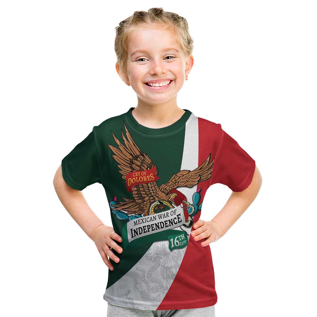 iViva Mexico Eagle Personalized Kid T Shirt Mexican Independence Day Fiesta - Wonder Print Shop