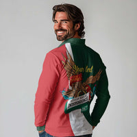 iViva Mexico Eagle Personalized Long Sleeve Polo Shirt Mexican Independence Day Fiesta - Wonder Print Shop