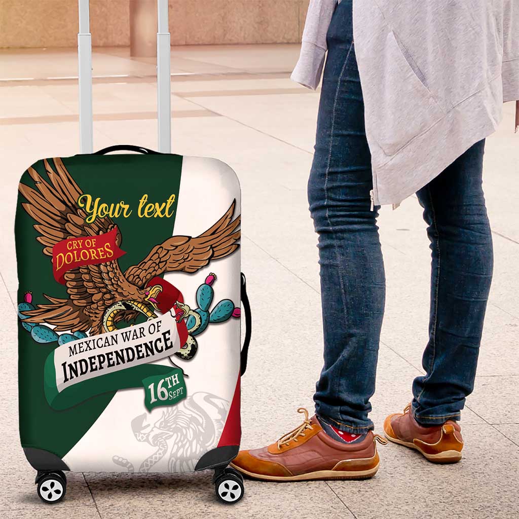 iViva Mexico Eagle Personalized Luggage Cover Mexican Independence Day Fiesta - Wonder Print Shop