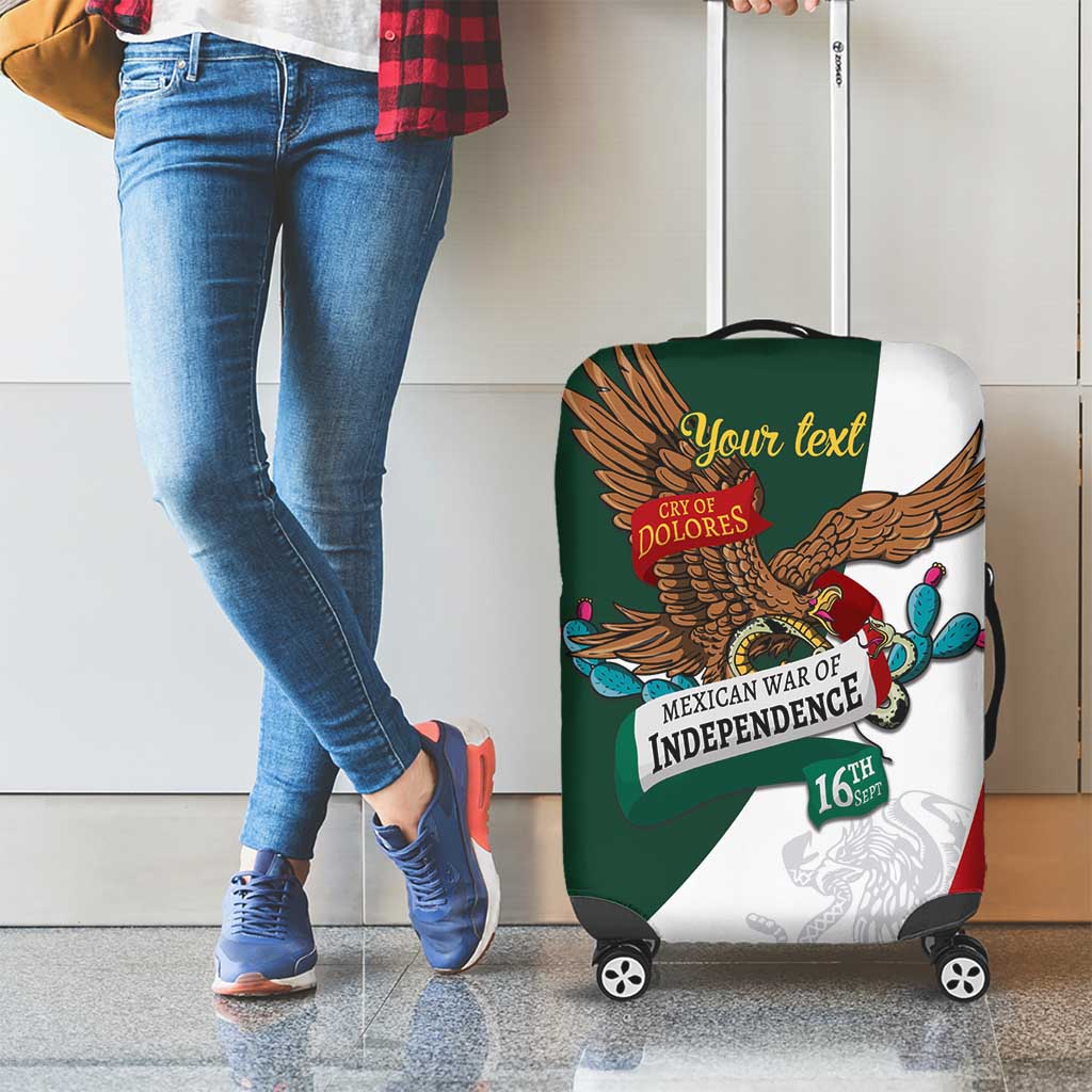 iViva Mexico Eagle Personalized Luggage Cover Mexican Independence Day Fiesta - Wonder Print Shop