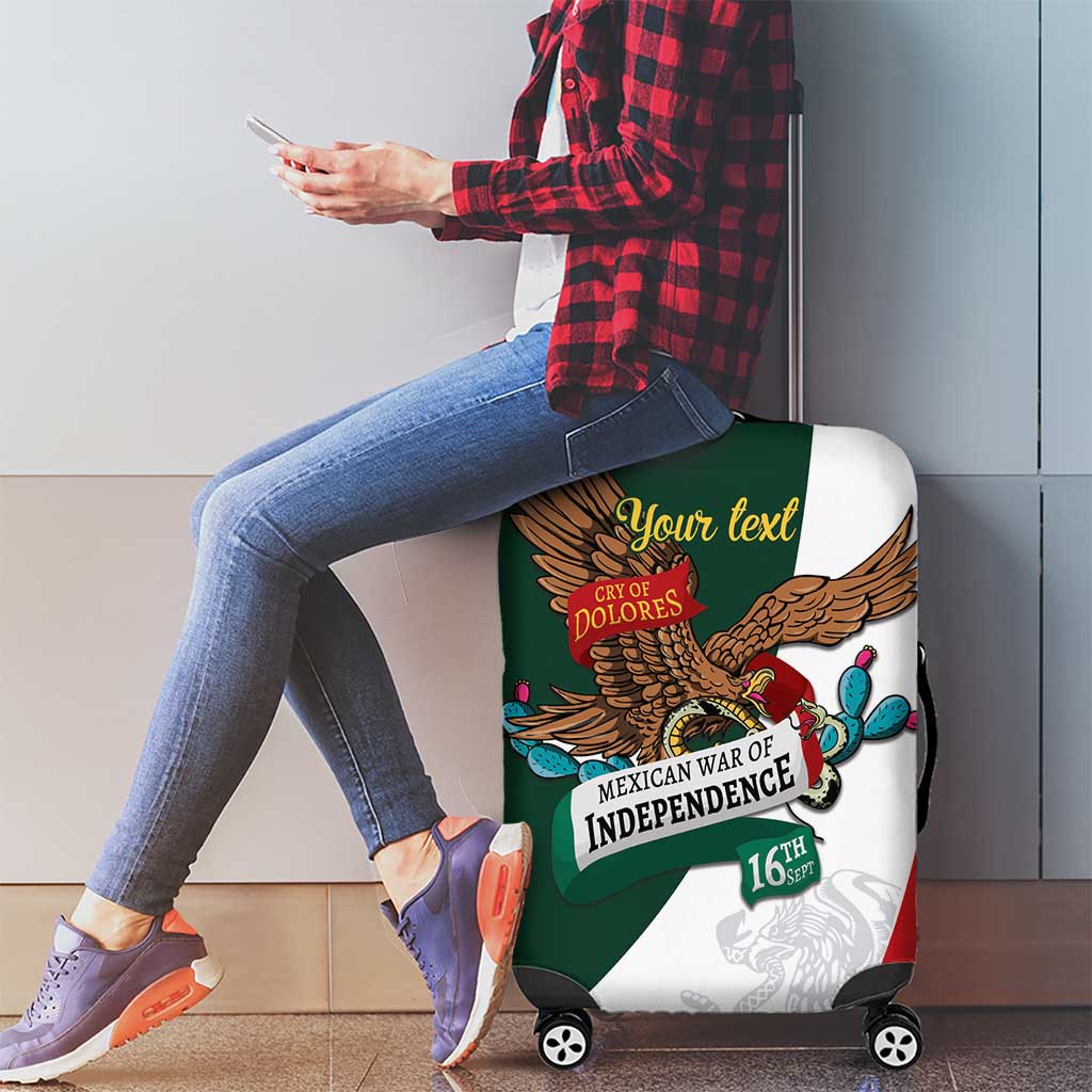 iViva Mexico Eagle Personalized Luggage Cover Mexican Independence Day Fiesta - Wonder Print Shop