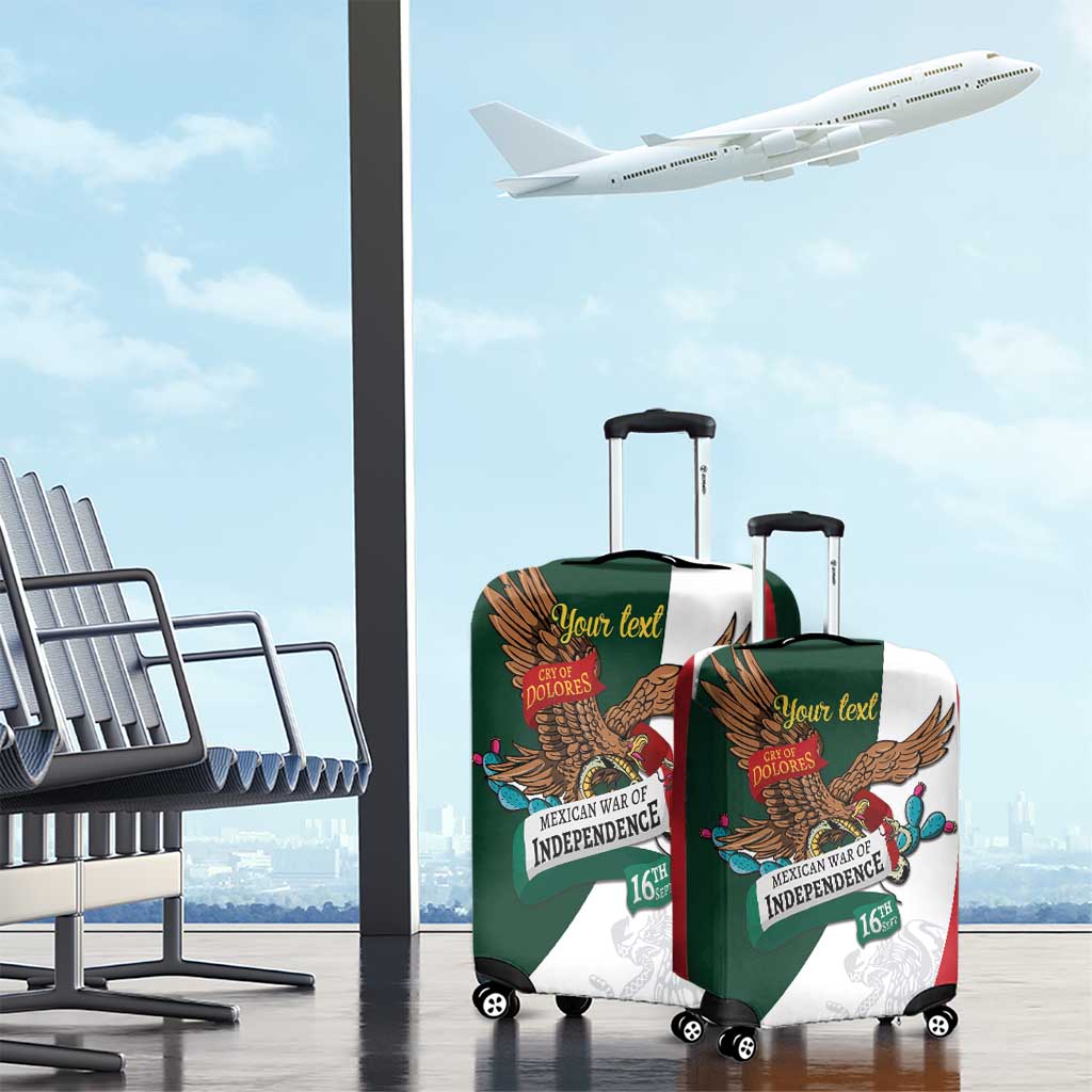 iViva Mexico Eagle Personalized Luggage Cover Mexican Independence Day Fiesta - Wonder Print Shop