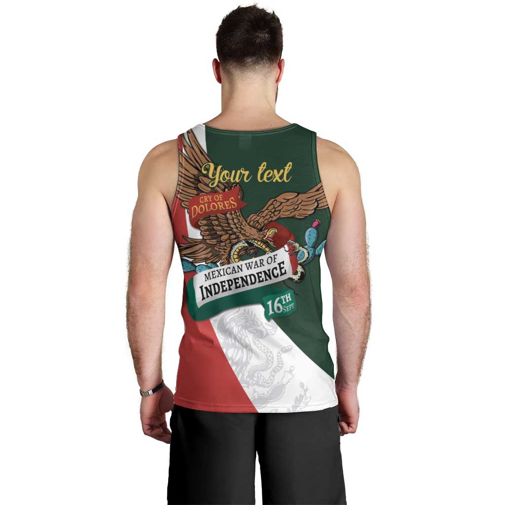 iViva Mexico Eagle Personalized Men Tank Top Mexican Independence Day Fiesta - Wonder Print Shop