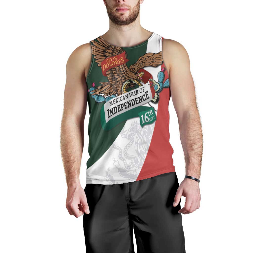 iViva Mexico Eagle Personalized Men Tank Top Mexican Independence Day Fiesta - Wonder Print Shop