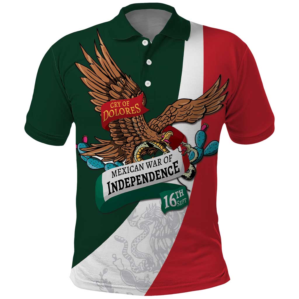 iViva Mexico Eagle Personalized Polo Shirt Mexican Independence Day Fiesta - Wonder Print Shop