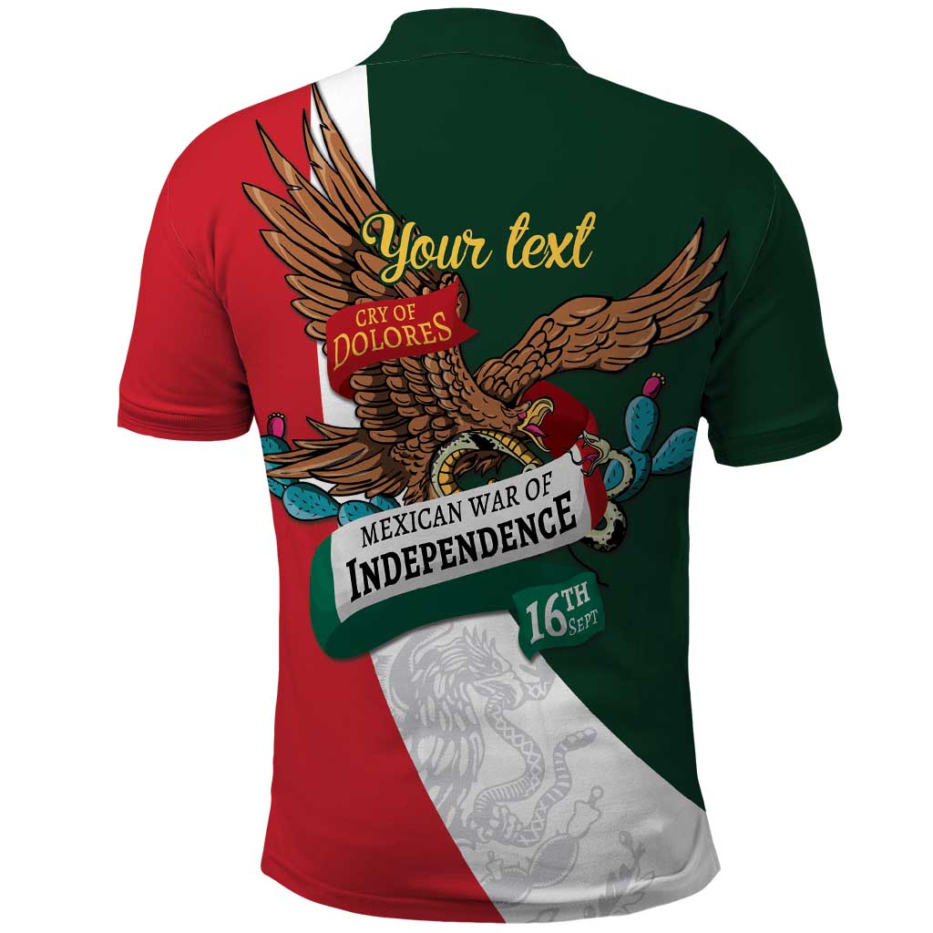 iViva Mexico Eagle Personalized Polo Shirt Mexican Independence Day Fiesta - Wonder Print Shop