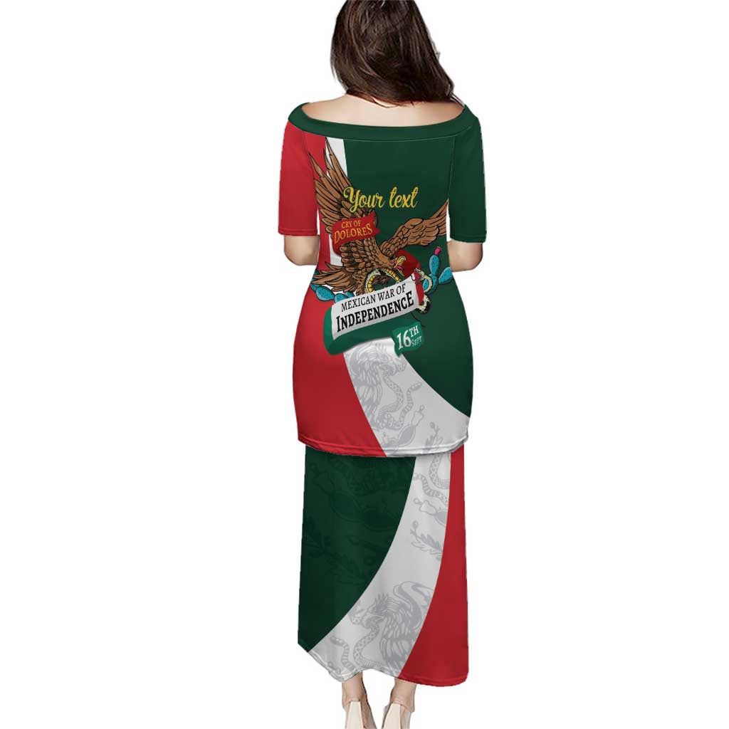 iViva Mexico Eagle Personalized Puletasi Mexican Independence Day Fiesta - Wonder Print Shop