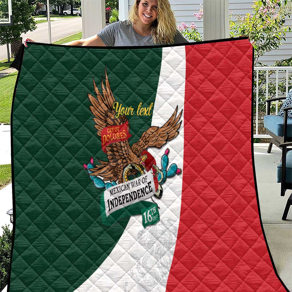 iViva Mexico Eagle Personalized Quilt Mexican Independence Day Fiesta - Wonder Print Shop