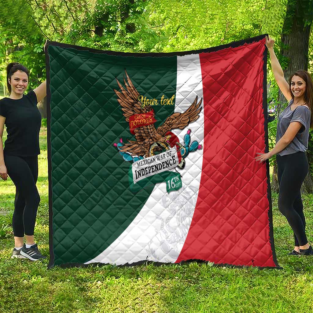 iViva Mexico Eagle Personalized Quilt Mexican Independence Day Fiesta - Wonder Print Shop