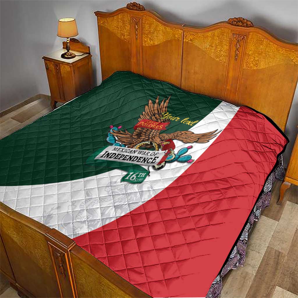 iViva Mexico Eagle Personalized Quilt Mexican Independence Day Fiesta - Wonder Print Shop