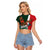 iViva Mexico Eagle Personalized Raglan Cropped T Shirt Mexican Independence Day Fiesta - Wonder Print Shop