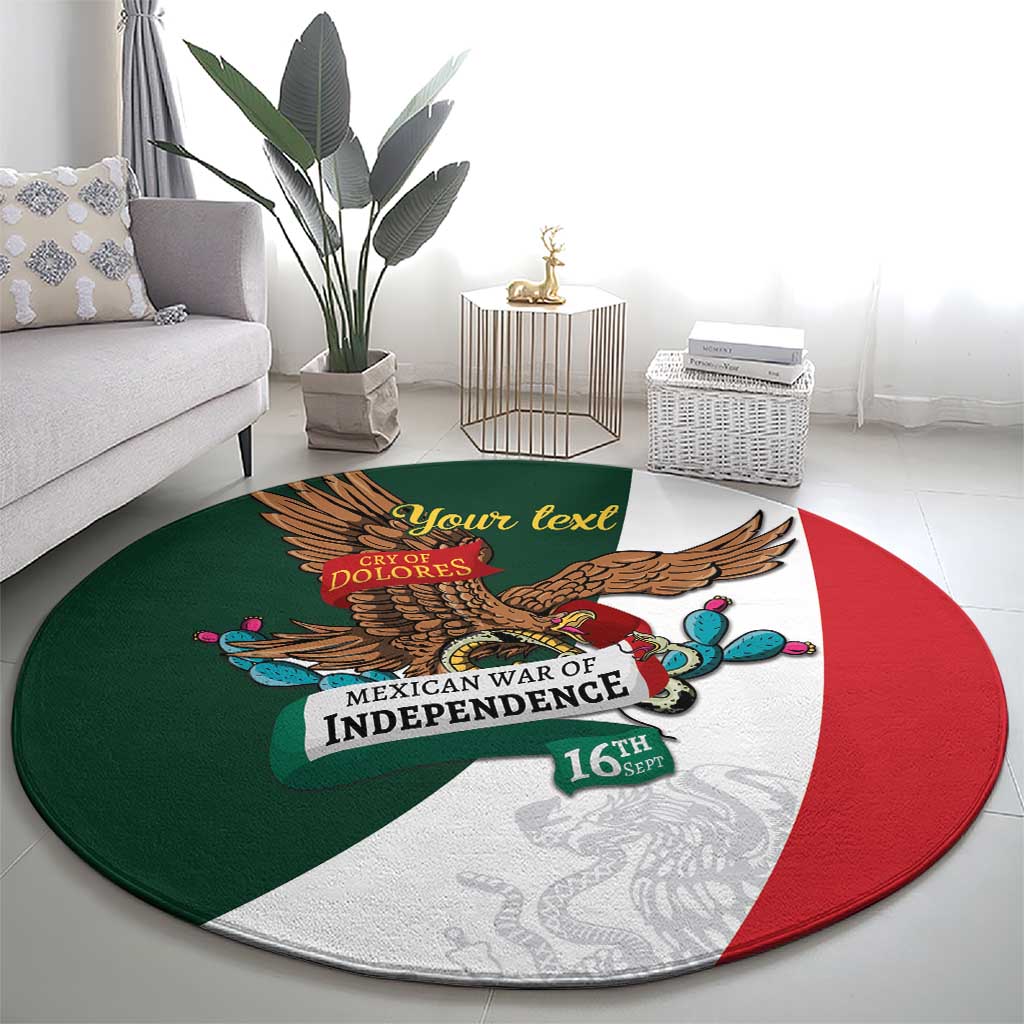 iViva Mexico Eagle Personalized Round Carpet Mexican Independence Day Fiesta - Wonder Print Shop