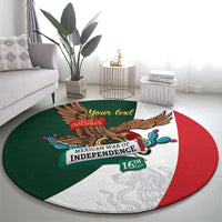 iViva Mexico Eagle Personalized Round Carpet Mexican Independence Day Fiesta - Wonder Print Shop
