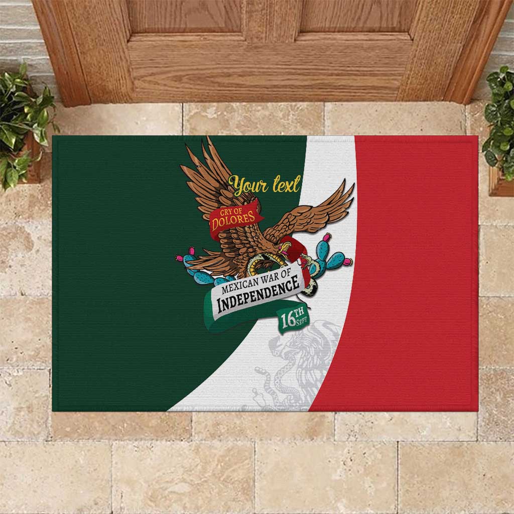 iViva Mexico Eagle Personalized Rubber Doormat Mexican Independence Day Fiesta - Wonder Print Shop