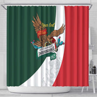 iViva Mexico Eagle Personalized Shower Curtain Mexican Independence Day Fiesta - Wonder Print Shop