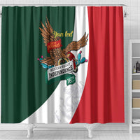 iViva Mexico Eagle Personalized Shower Curtain Mexican Independence Day Fiesta - Wonder Print Shop