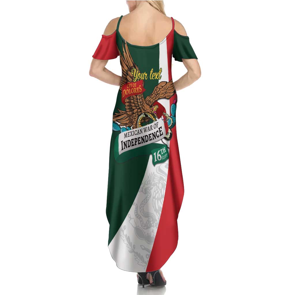 iViva Mexico Eagle Personalized Summer Maxi Dress Mexican Independence Day Fiesta - Wonder Print Shop